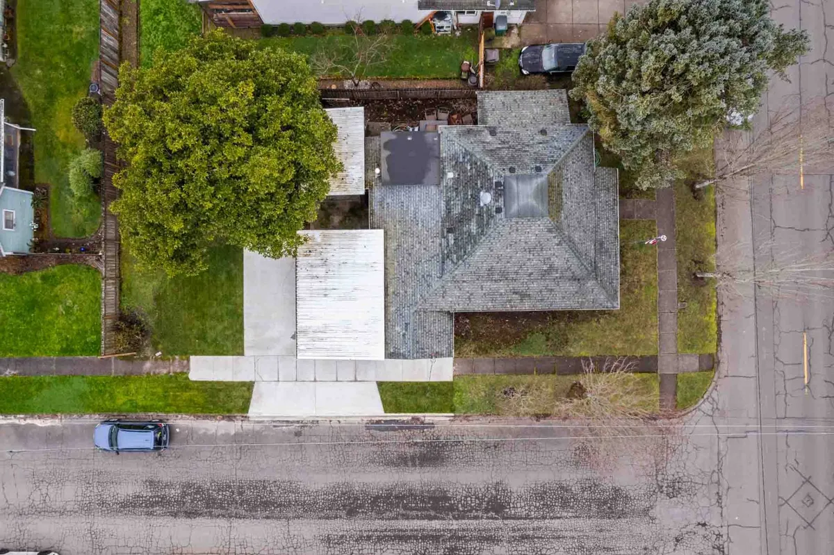 This exterior image features Al’s House with its inviting structure framed by a large, leafy tree and a spacious driveway. The scene captures the welcoming entry point and hints at the serene, residential neighborhood setting.